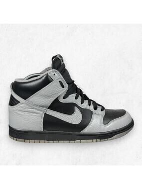 Nike Dunk High Black Medium Grey 317982-044 Men's US 10 2011 No Box